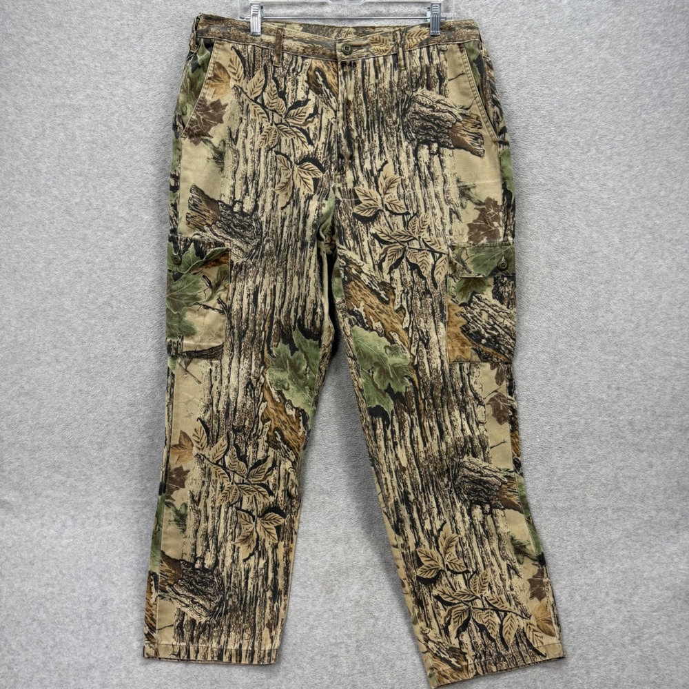Vintage‎ Ranger Realtree Cargo Pants Mens Large Camo Hunting Adjustable Utility